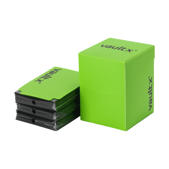 Vault X Large Deck Box 100+ With 100 Sleeves Green