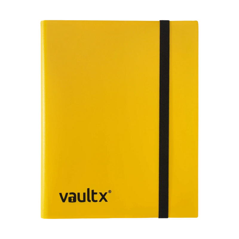 Vault X 9-Pocket Strap Binder Yellow | Chaos Cards