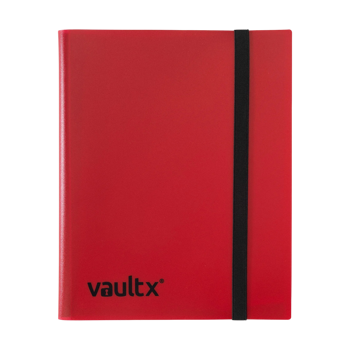 Vault X 9-Pocket Strap Binder Red