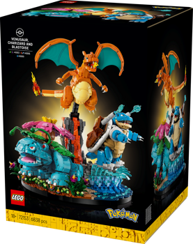 LEGO&reg; Pokemon Venusaur, Charizard and Blastoise (72153)
