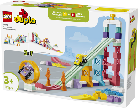 LEGO&reg; DUPLO 3 in 1 Creative Ramps with Vehicles (10478)