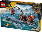 LEGO&reg; Jurassic World Mosasaurus Dinosaur Boat Attack (77983)