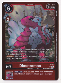 Dimetromon (ALTERNATIVE ART) single card from Digimon