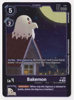 Bakemon (ALTERNATIVE ART) single card from Digimon
