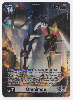Omnimon (ALTERNATIVE ART) single card from Digimon