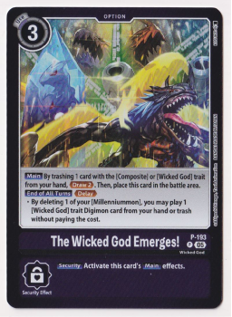 The Wicked God Emerges! (ALTERNATIVE ART) single card from Digimon