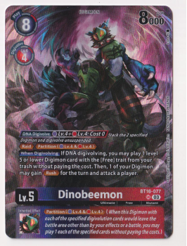 Dinobeemon (ALTERNATIVE ART) single card from Digimon