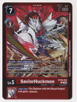 SaviorHuckmon (ALTERNATIVE ART) single card from Digimon