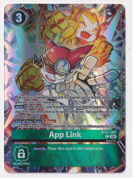 App Link (ALTERNATIVE ART) single card from Digimon