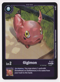 Gigimon (ALTERNATIVE ART) single card from Digimon