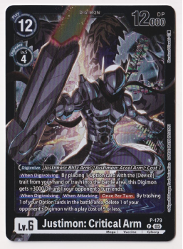 Justimon: Critical Arm (ALTERNATIVE ART) single card from Digimon