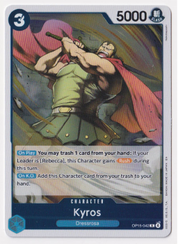 Kyros single card from One Piece Trading Card Game