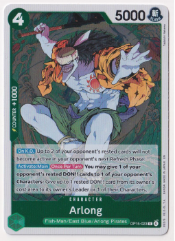 Arlong single card from One Piece Trading Card Game