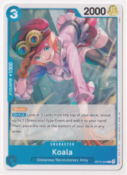 Koala single card from One Piece Trading Card Game