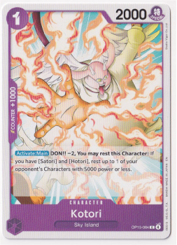 Kotori single card from One Piece Trading Card Game