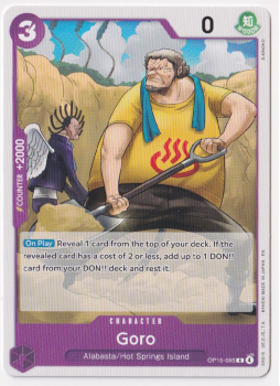 Goro single card from One Piece Trading Card Game