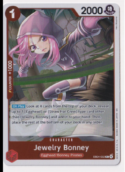 Jewelry Bonney single card from One Piece Trading Card Game