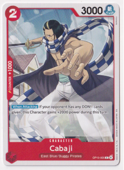 Cabaji single card from One Piece Trading Card Game