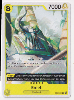 Emet single card from One Piece Trading Card Game