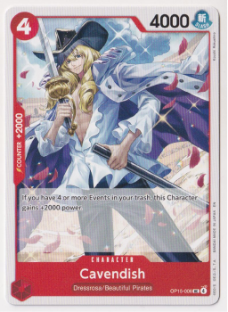 Cavendish single card from One Piece Trading Card Game