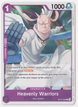 Heavenly Warriors single card from One Piece Trading Card Game