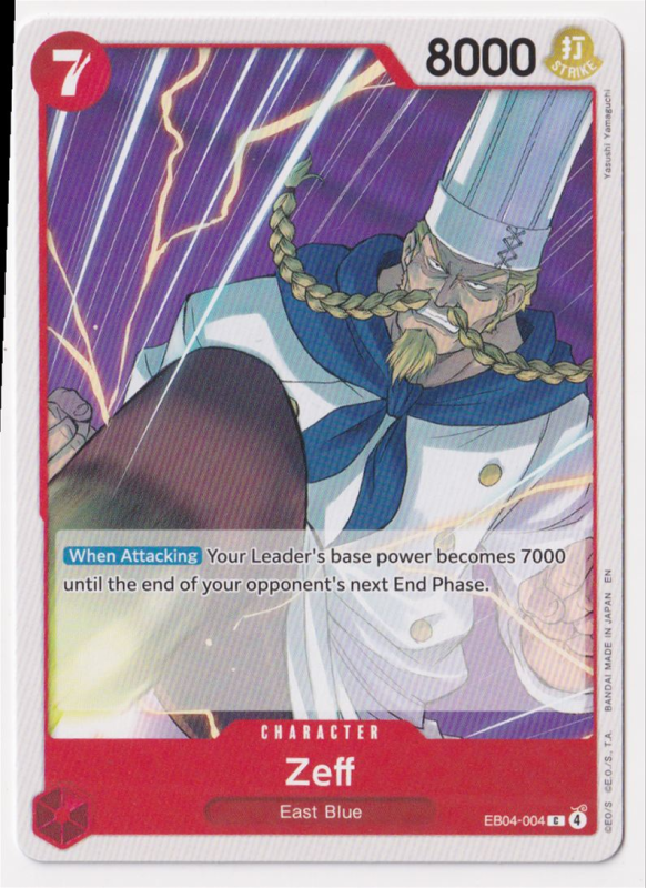 zeff one piece card game Zeff (OP03-047) Alternate Type EN