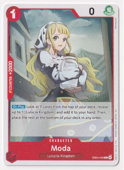 Moda single card from One Piece Trading Card Game