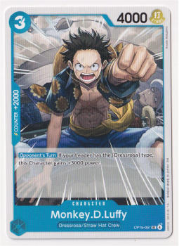 Monkey.D.Luffy single card from One Piece Trading Card Game