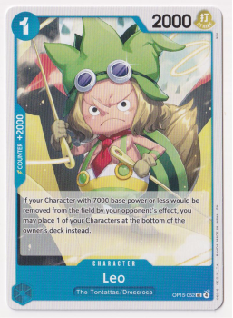 Leo single card from One Piece Trading Card Game
