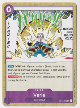Varie single card from One Piece Trading Card Game