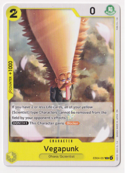 Vegapunk single card from One Piece Trading Card Game