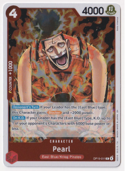 Pearl single card from One Piece Trading Card Game