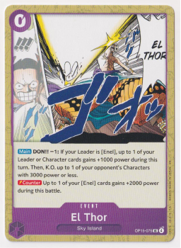 El Thor single card from One Piece Trading Card Game
