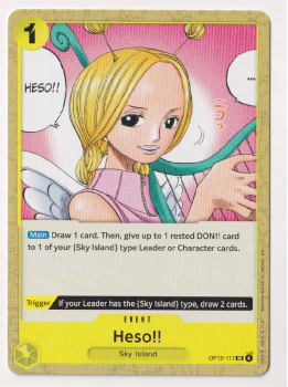 Heso!! single card from One Piece Trading Card Game