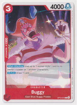 Buggy single card from One Piece Trading Card Game