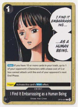 I Find It Embarassing as a Human Being single card from One Piece Trading Card Game