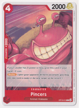 Pincers single card from One Piece Trading Card Game