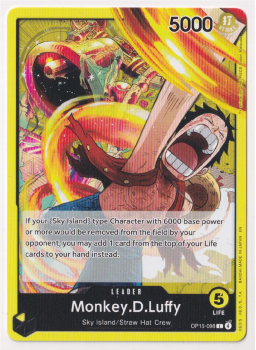 Monkey.D.Luffy single card from One Piece Trading Card Game