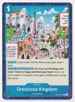 Dressrosa Kingdom single card from One Piece Trading Card Game