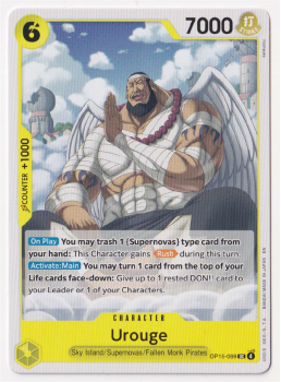 Urouge single card from One Piece Trading Card Game