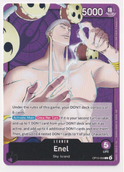 Enel single card from One Piece Trading Card Game