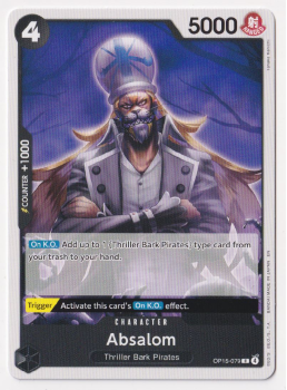 Absalom single card from One Piece Trading Card Game