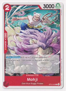 Mohji single card from One Piece Trading Card Game