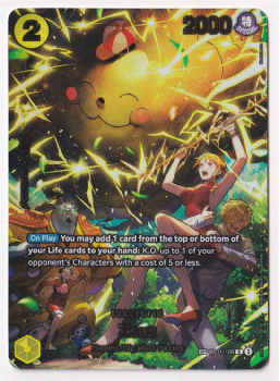 Zeus single card from One Piece Trading Card Game