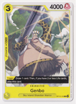 Genbo single card from One Piece Trading Card Game