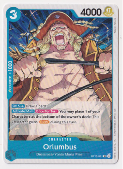 Orlumbus single card from One Piece Trading Card Game