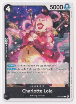 Charlotte Lola single card from One Piece Trading Card Game