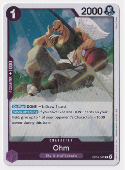 Ohm single card from One Piece Trading Card Game
