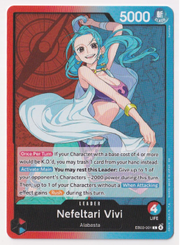 Nefeltari Vivi single card from One Piece Trading Card Game