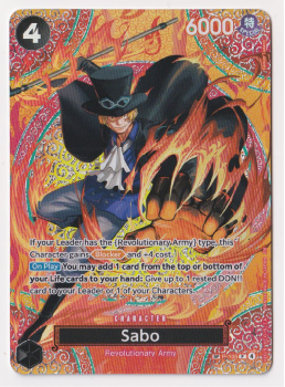 Sabo single card from One Piece Trading Card Game